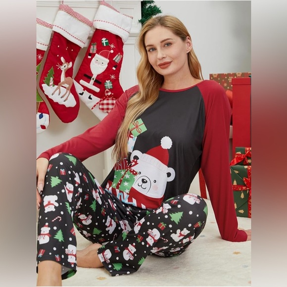 Other - Christmas Pajamas Set Holiday Santa Claus 2Pcs PJS Set women XSMALL(NEW)